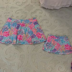 Lilly Pulitzer mommy and me tennis skirts 🩵